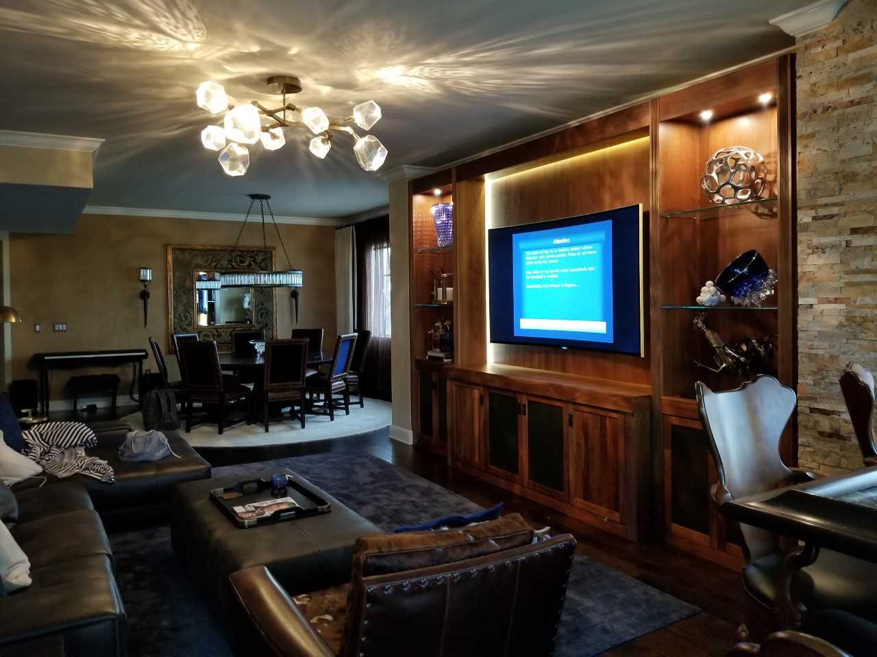 Professional surround sound system installation in a Pinellas County home